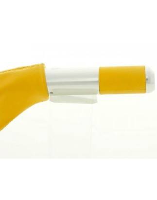 Handbrake handle design leather yellow universal yellow handbrake lever