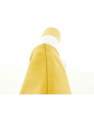 Handbrake handle design leather yellow universal yellow handbrake lever