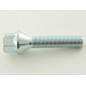 Wheel bolt, M14 x 1,5 32mm domed silver