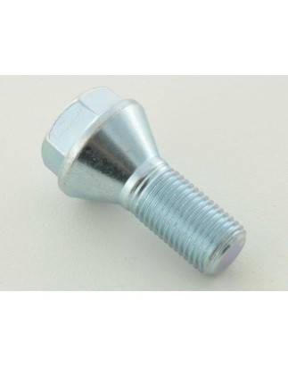 Wheel bolt individually conical collar shaft length 35mm M12x1.25 silver