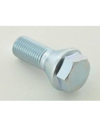 Wheel bolt individually conical collar shaft length 35mm M12x1.25 silver