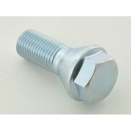 Wheel bolt individually conical collar shaft length 35mm M12x1.25 silver