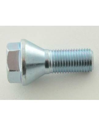 Wheel bolt individually conical collar shaft length 35mm M12x1.25 silver