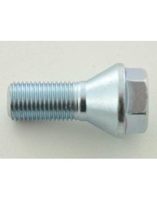 Wheel bolt individually conical collar shaft length 35mm M12x1.25 silver