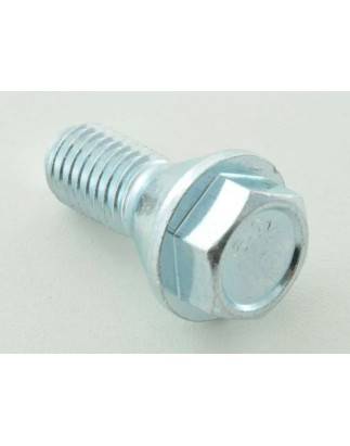 Single wheel bolt, shaft length 22mm, conical collar, silver M12x1.25