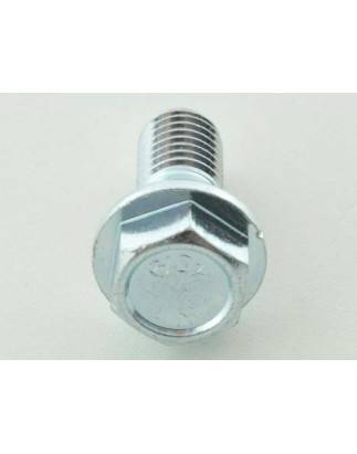 Single wheel bolt, shaft length 22mm, conical collar, silver M12x1.25