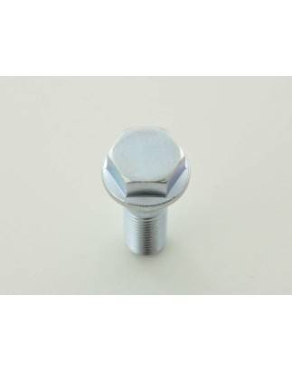 Single wheel bolt, shaft length 21mm, conical collar, silver M12x1.5