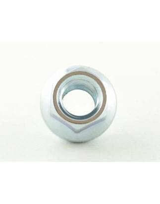 Single wheel nut, length 23mm, conical collar M14X1.5 silver