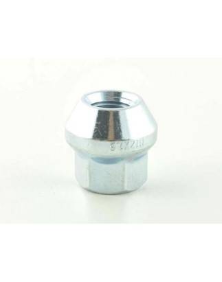 Single wheel nut, length 23mm, conical collar M14X1.5 silver