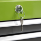 Mid-Box Tool Chest 3 Drawer with Ball-Bearing Slides - Green/Grey