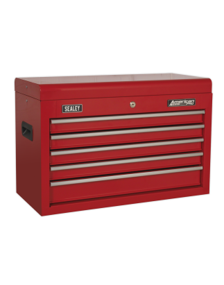 Topchest 5 Drawer with Ball-Bearing Slides - Red