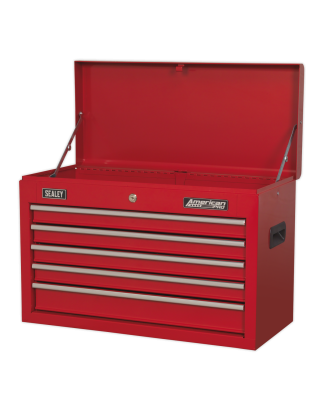 Topchest 5 Drawer with Ball-Bearing Slides - Red