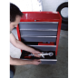 Rollcab 5 Drawer with Ball-Bearing Slides - Red/Grey